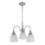 Benson Down Pendant Light 3Lt Chrome