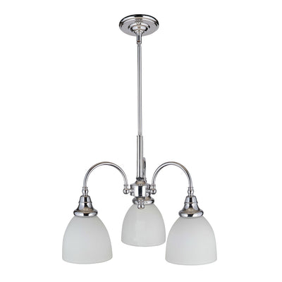 Benson Down Pendant Light 3Lt Chrome