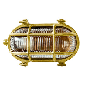 Admiral Outdoor Wall Light 1Lt Solid Brass