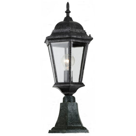 Junction Pillar Mount Light Medium 1Lt Antique Black