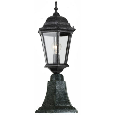 Junction Pillar Mount Light Small 1Lt Antique Black