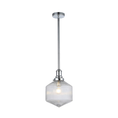 JEFFERSON SINGLE 1LT CHROME - PENDANT