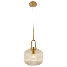 MAIN SINGLE 1LT SATIN BRASS - PENDANT with beautiful design by Lode Lighting
