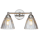 Summit Indoor Wall Light 2Lt Chrome
