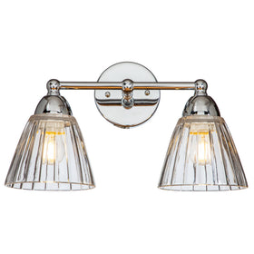 Summit Indoor Wall Light 2Lt Chrome