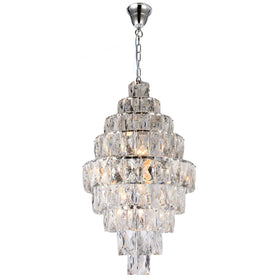 Waterfall 12 Light Crystal Pendant Light