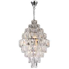 Waterfall 12 Light Crystal Pendant Light
