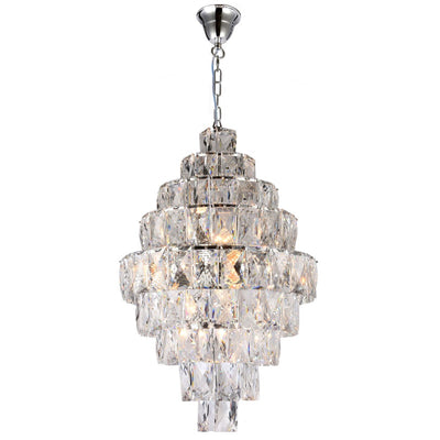 Waterfall 12 Light Crystal Pendant Light