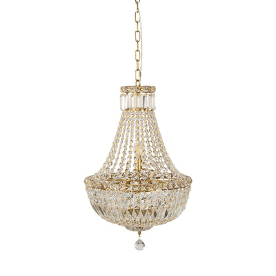 Classique Small 40cm 5 Light Basket Crystal Glass Chandelier by Lode Lighting
