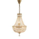 Classique Small 40cm 5 Light Basket Crystal Glass Chandelier by Lode Lighting