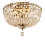 Classique Medium 40cm Flush 5 Light Crystal Glass Chandelier by Lode Lighting