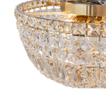 Classique Medium 40cm Flush 5 Light Crystal Glass Chandelier by Lode Lighting