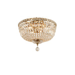 Classique Medium 40cm Flush 5 Light Crystal Glass Chandelier by Lode Lighting