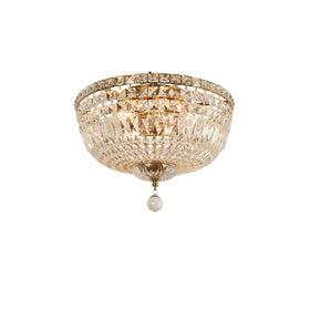 Classique Medium 40cm Flush 5 Light Crystal Glass Chandelier by Lode Lighting