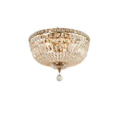 Classique Medium 40cm Flush 5 Light Crystal Glass Chandelier by Lode Lighting