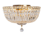 Classique Medium 40cm Flush 5 Light Crystal Glass Chandelier by Lode Lighting
