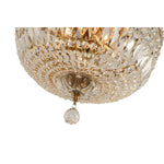 Classique Medium 40cm Flush 5 Light Crystal Glass Chandelier by Lode Lighting