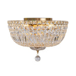 Classique Small 30cm 3 Light Flush Crystal Glass Chandelier by Lode Lighting