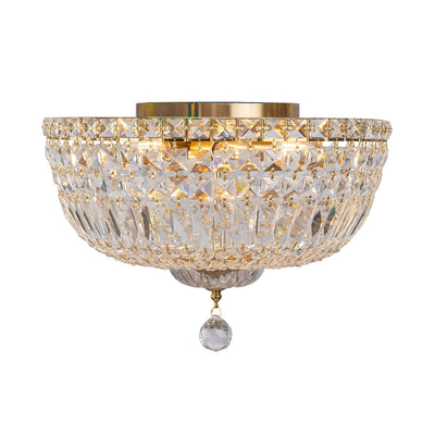 Classique Small 30cm 3 Light Flush Crystal Glass Chandelier by Lode Lighting