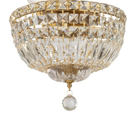 Classique Small 30cm 3 Light Flush Crystal Glass Chandelier by Lode Lighting