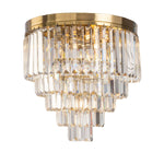 Celestial 40cm Flush 6 Light 5 Tier Crystal Glass Chandelier by Lode Lighting