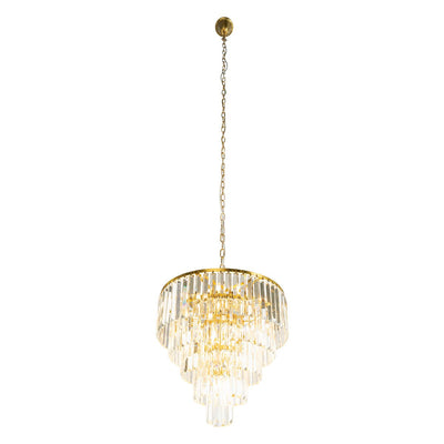 Celestial 49cm 10 Light 5 Tier Crystal Glass Chandelier by Lode Lighting