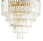 Celestial 49cm 10 Light 5 Tier Crystal Glass Chandelier by Lode Lighting