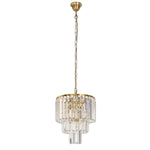 Celestial 29cm 4 Light 3 Tier Crystal Glass Chandelier by Lode Lighting