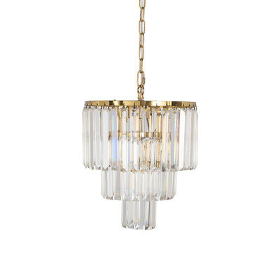 Celestial 29cm 4 Light 3 Tier Crystal Glass Chandelier by Lode Lighting