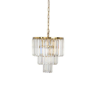 Celestial 29cm 4 Light 3 Tier Crystal Glass Chandelier by Lode Lighting