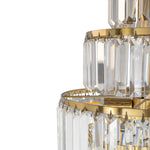 Celestial 39cm 9 Light 6 Tier Crystal Glass Chandelier by Lode Lighting