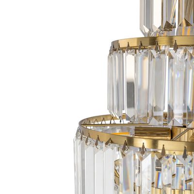 Celestial 39cm 9 Light 6 Tier Crystal Glass Chandelier by Lode Lighting