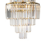 Celestial 39cm 9 Light 6 Tier Crystal Glass Chandelier by Lode Lighting