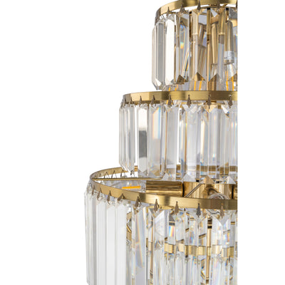 Celestial 39cm 9 Light 6 Tier Crystal Glass Chandelier by Lode Lighting