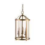 Manor Medium 3Lt Pendant Light Satin Brass by Lode Lighting