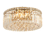 Rotondo Flush 40cm 5 Light Satin Brass by Lode Lighting