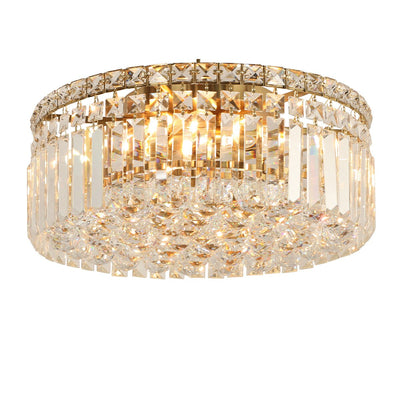 Rotondo Flush 40cm 5 Light Satin Brass by Lode Lighting