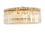Rotondo Flush 40cm 5 Light Satin Brass by Lode Lighting