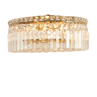 Rotondo Flush 40cm 5 Light Satin Brass by Lode Lighting