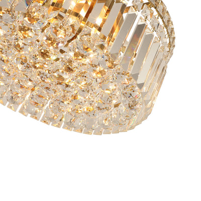 Rotondo Flush 40cm 5 Light Satin Brass by Lode Lighting