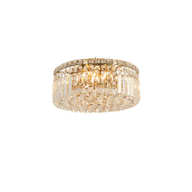 Rotondo Flush 40cm 5 Light Satin Brass by Lode Lighting