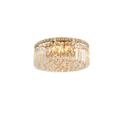 Rotondo Flush 40cm 5 Light Satin Brass by Lode Lighting