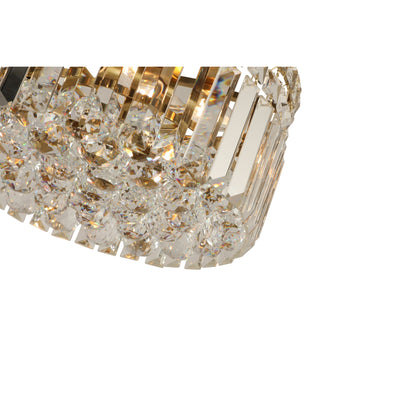 Rotondo Flush 40cm 5 Light Satin Brass by Lode Lighting
