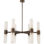 Hepburn 12 Light 6 Arm Pendant Antique Brass
