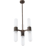 Hepburn 6 Light 3 Arm Pendant Antique Brass