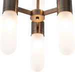 Hepburn 6 Light 3 Arm Pendant Antique Brass