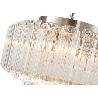 Calista Small 32cm 4 Light 2 Tier Chandelier Brushed by Lode Lighting
