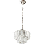 Calista Small 32cm 4 Light 2 Tier Chandelier Brushed by Lode Lighting