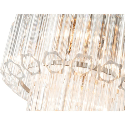 Calista Small 32cm 4 Light 2 Tier Chandelier Brushed by Lode Lighting