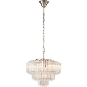 Calista Medium 42cm 5 Light 3 Tier Chandelier Brushed by Lode Lighting